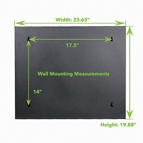 9U Wall-Mount Network Cabinet Enclosure, 450mm Depth, Hinged Back, Swing Gate Server Cabinet Z897186