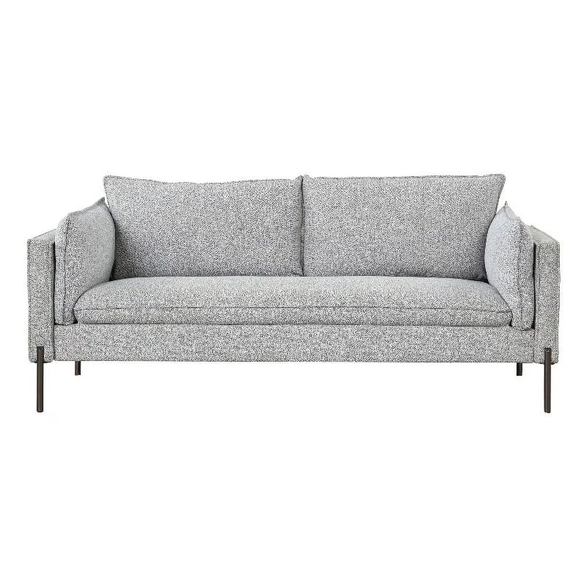 Gray 3 Seat Linen Fabric Sofa F77397