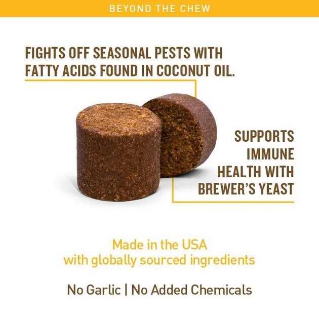 Hickory Smoke Flavored Soft Chews Flea & Tick Support for Dogs T257