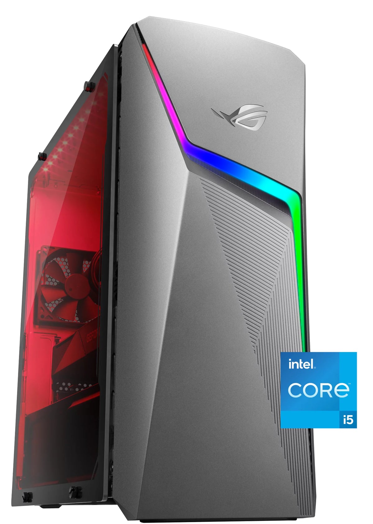 Gray Desktop with Intel Core i5-11400F, NVIDIA GeForce RTX 3050, 8GB RAM, 512GB SSD, Windows 11 Home Y4005