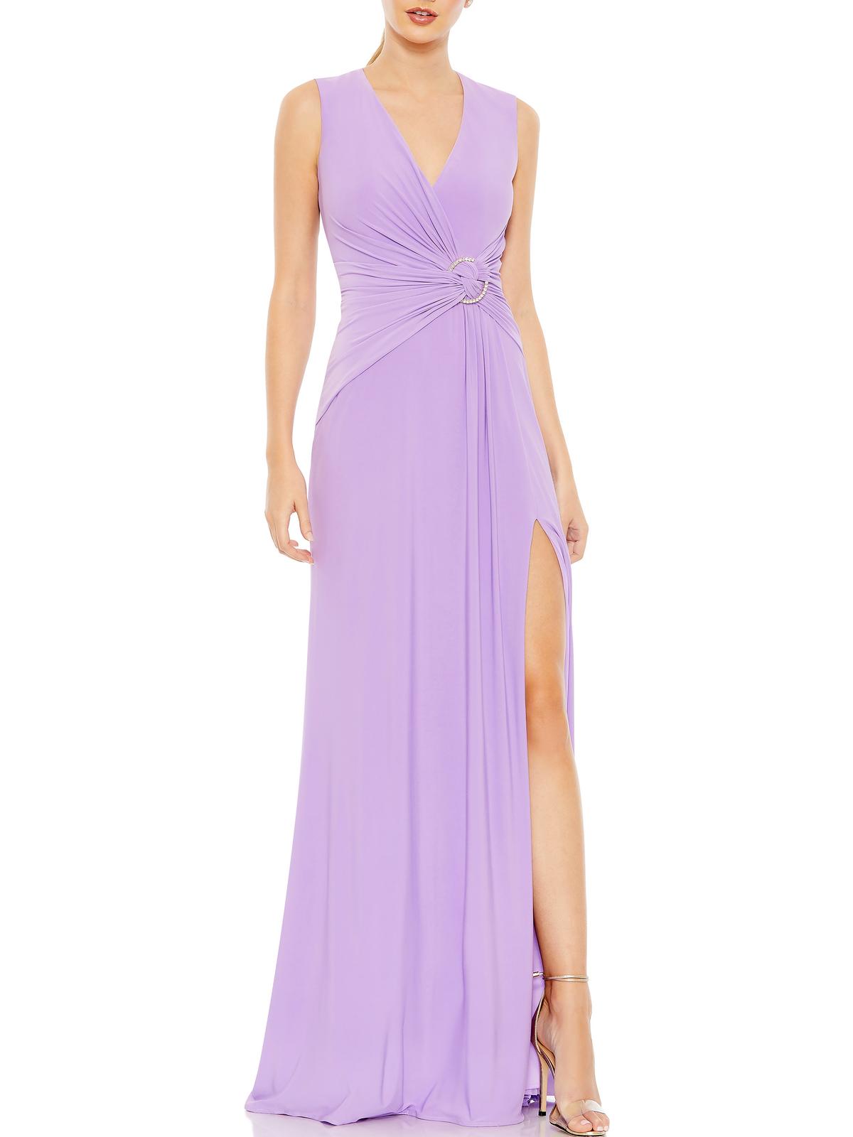 Faux Wrap Long Evening Dress P452