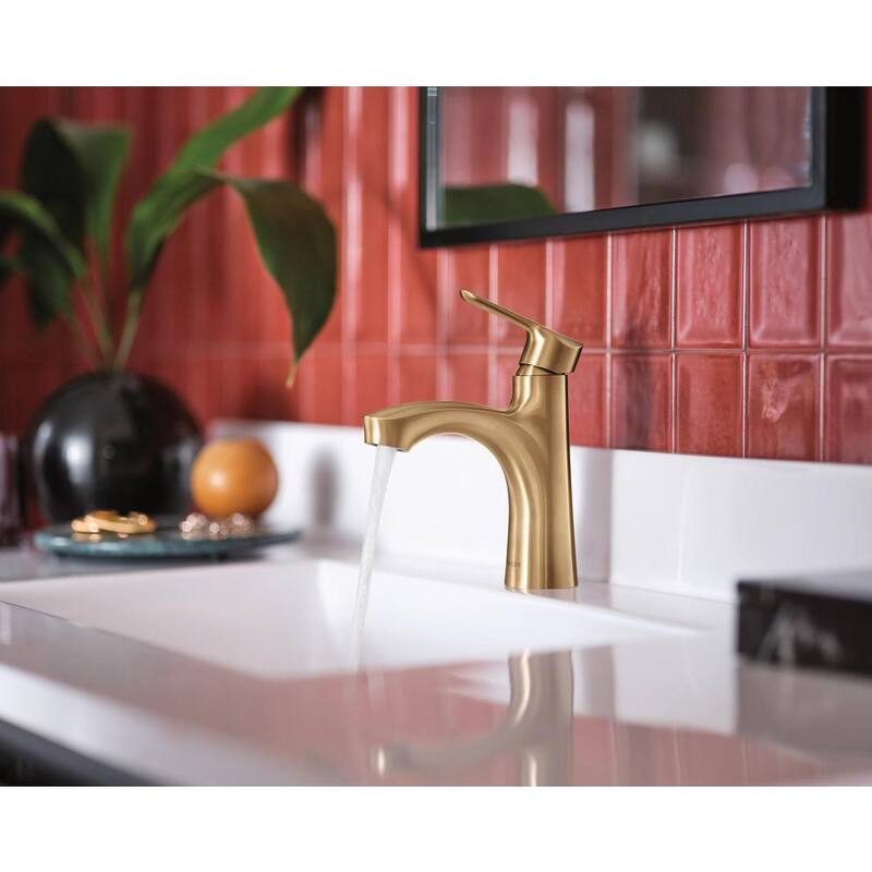 Bronzed Gold Single-Handle Bathroom Faucet O157