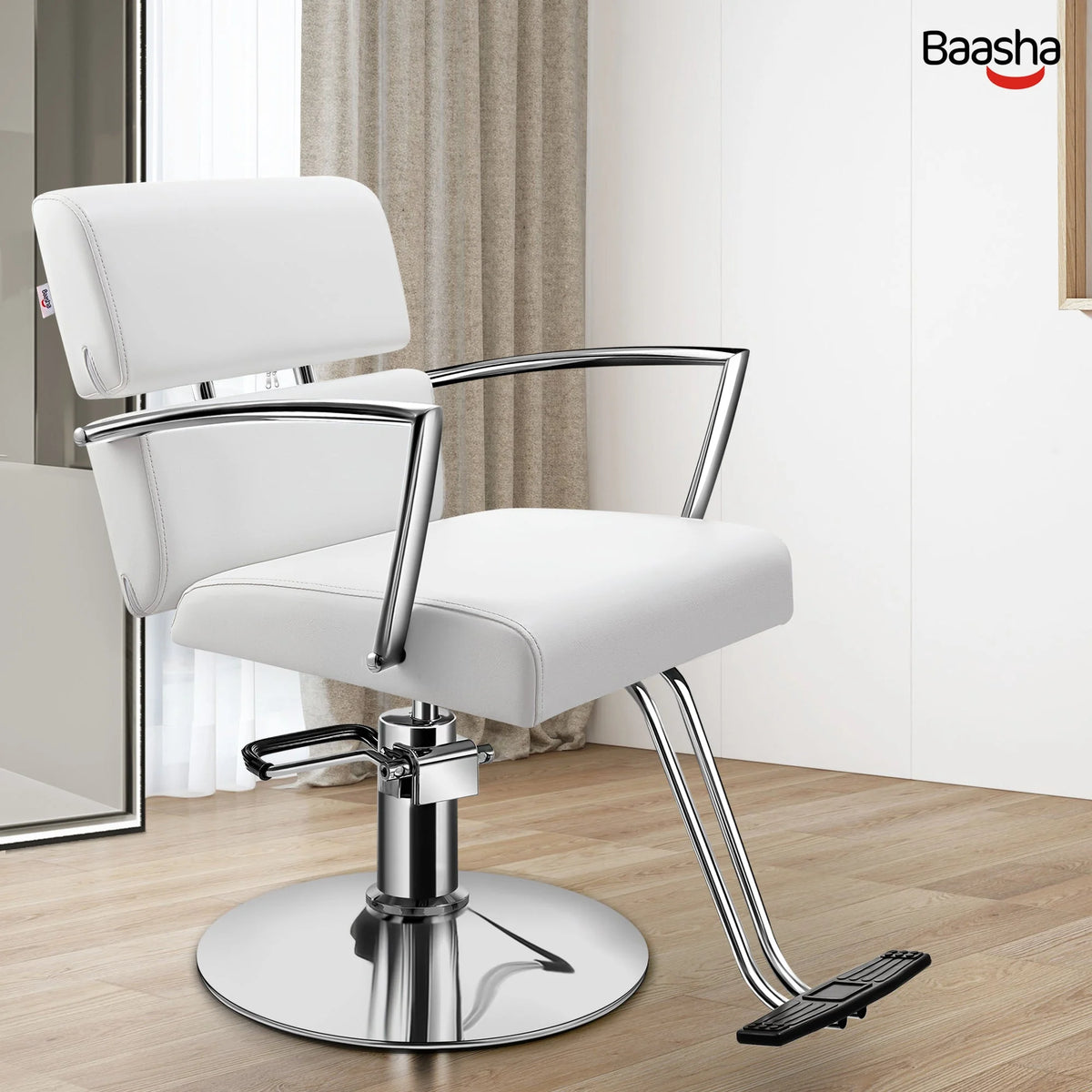 Pink Leather Salon Chair with Vented Back O521134