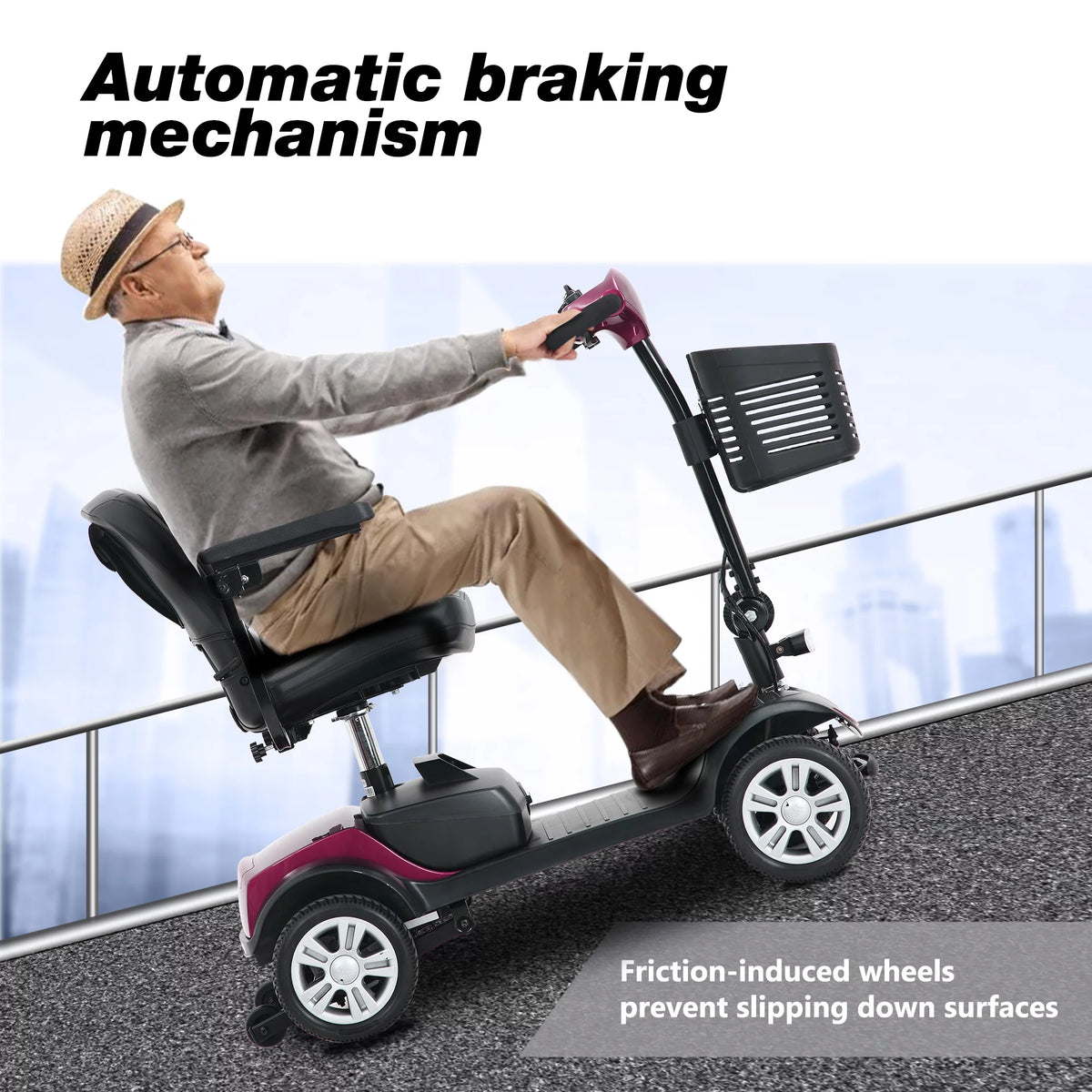 Folding 4 Wheel Scooter W16324