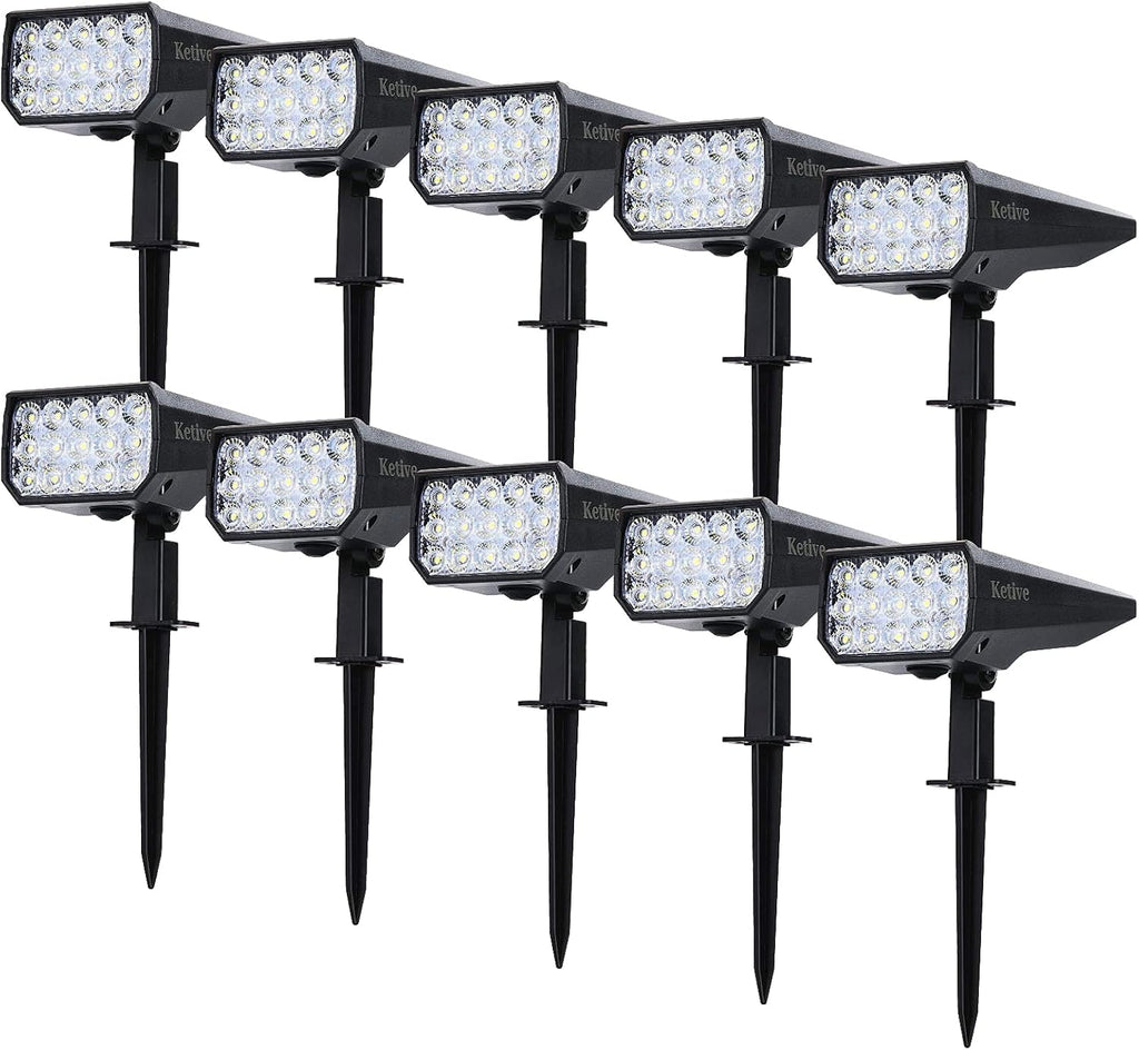 Solar Powered Waterproof Landscape Spotlights 10 Pack O604