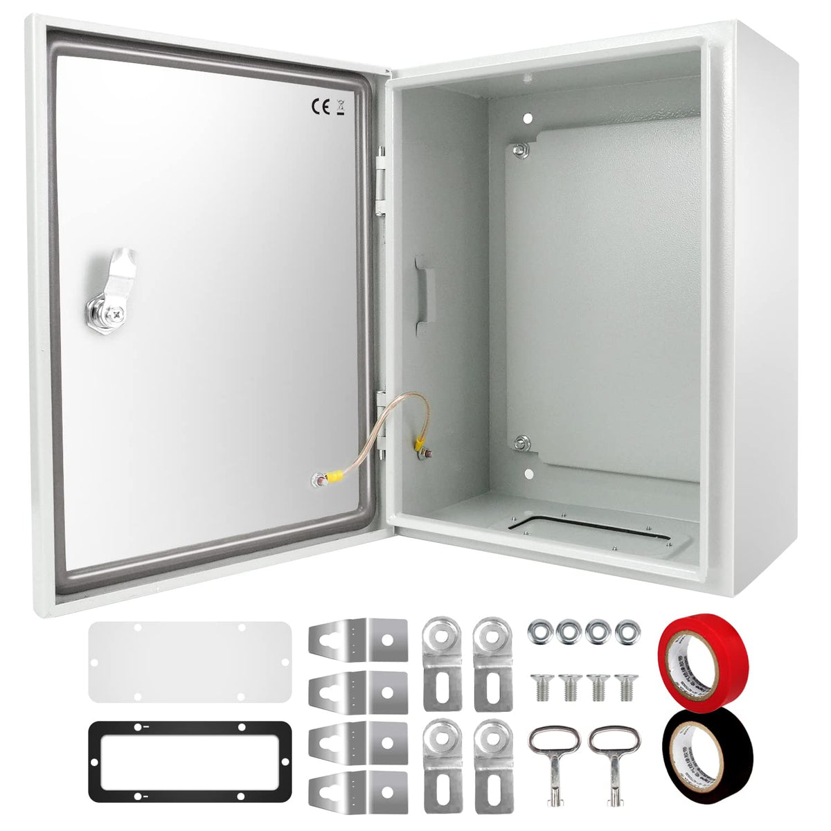12 x 10 x 6'' IP66 Waterproof Steel Electrical Enclosure with Lock L275