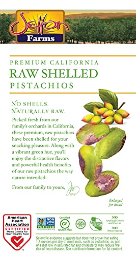 Naturally Raw Shelled Pistachios, Non-GMO, Gluten Free, Vegan, Kosher, 5 Oz G2848