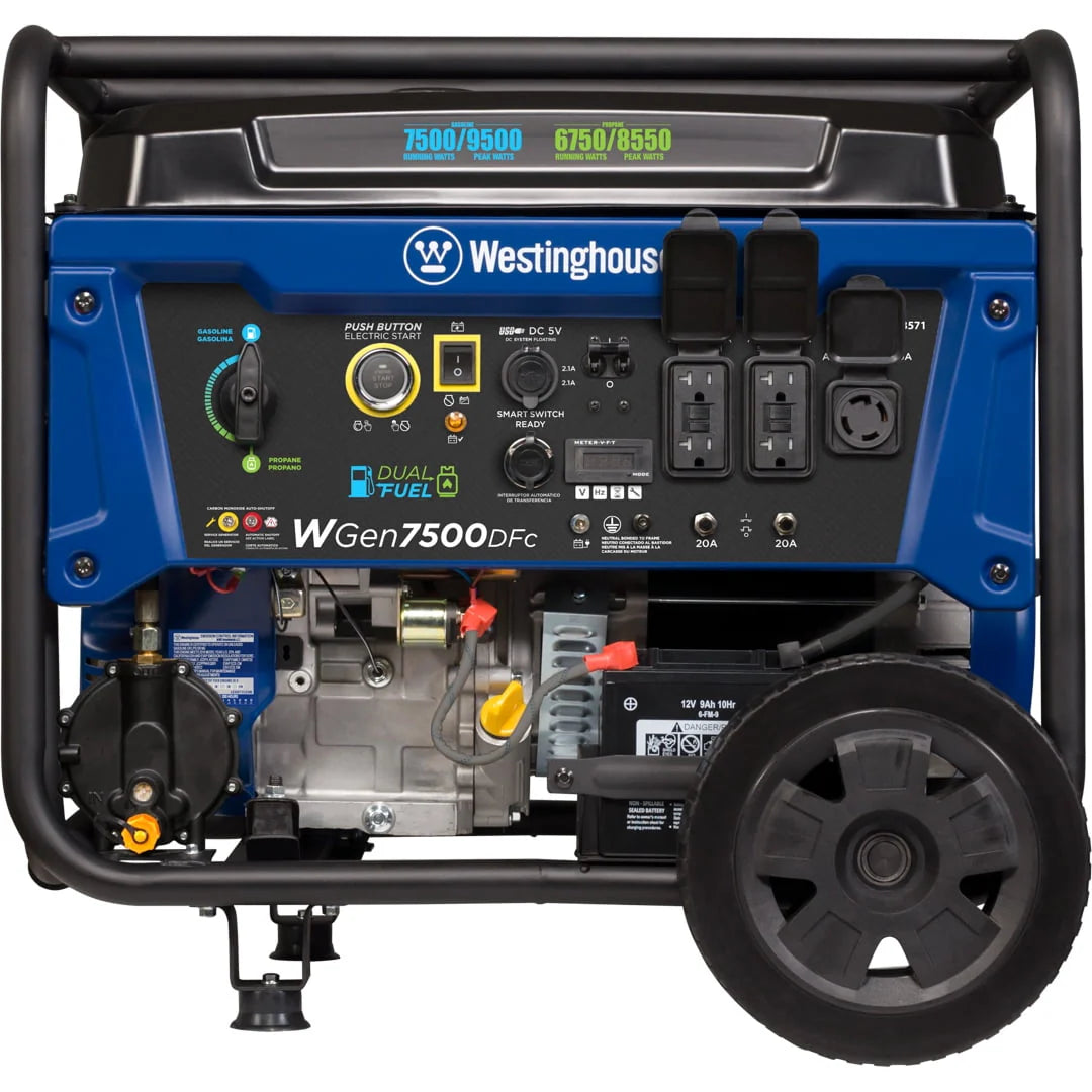 9500 Peak Watt Dual Fuel Portable Generator U2147