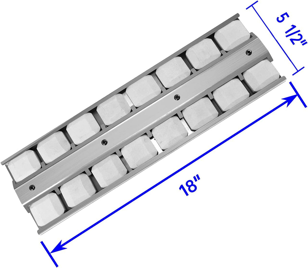 18" X 5-1/2" BBQ Grill Briquette Tray Heat Plates Shield Replacement Parts B265416