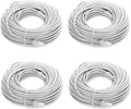 60FT Cat6 Ethernet Patch Cable UTP 550Mhz RJ45 Network Wire (4 Pack) I25859