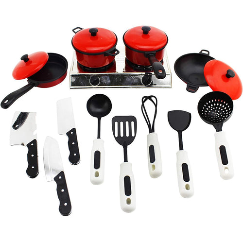 13 Piece Kitchen Toys Set with Pots and Pans P214575