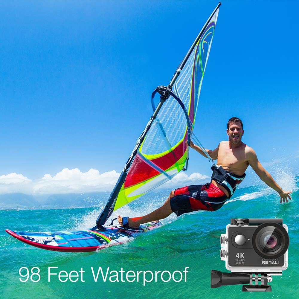 4K Ultra HD Waterproof Sports Action Camera Kit with Carrying Case R20561