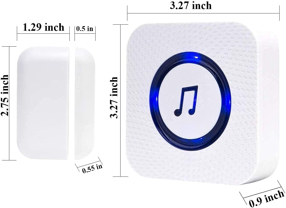 Wireless Door Open Chime with 3 Receiver 3 Magnetic Sensor S22481