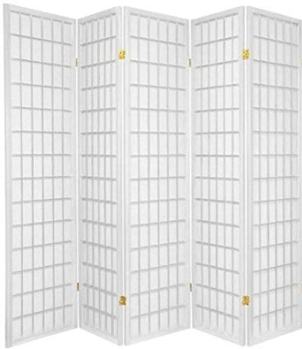 6 Panels Room Divider Privacy Screen Partition 71" Tall Cherry Finish 104" Wide D756979