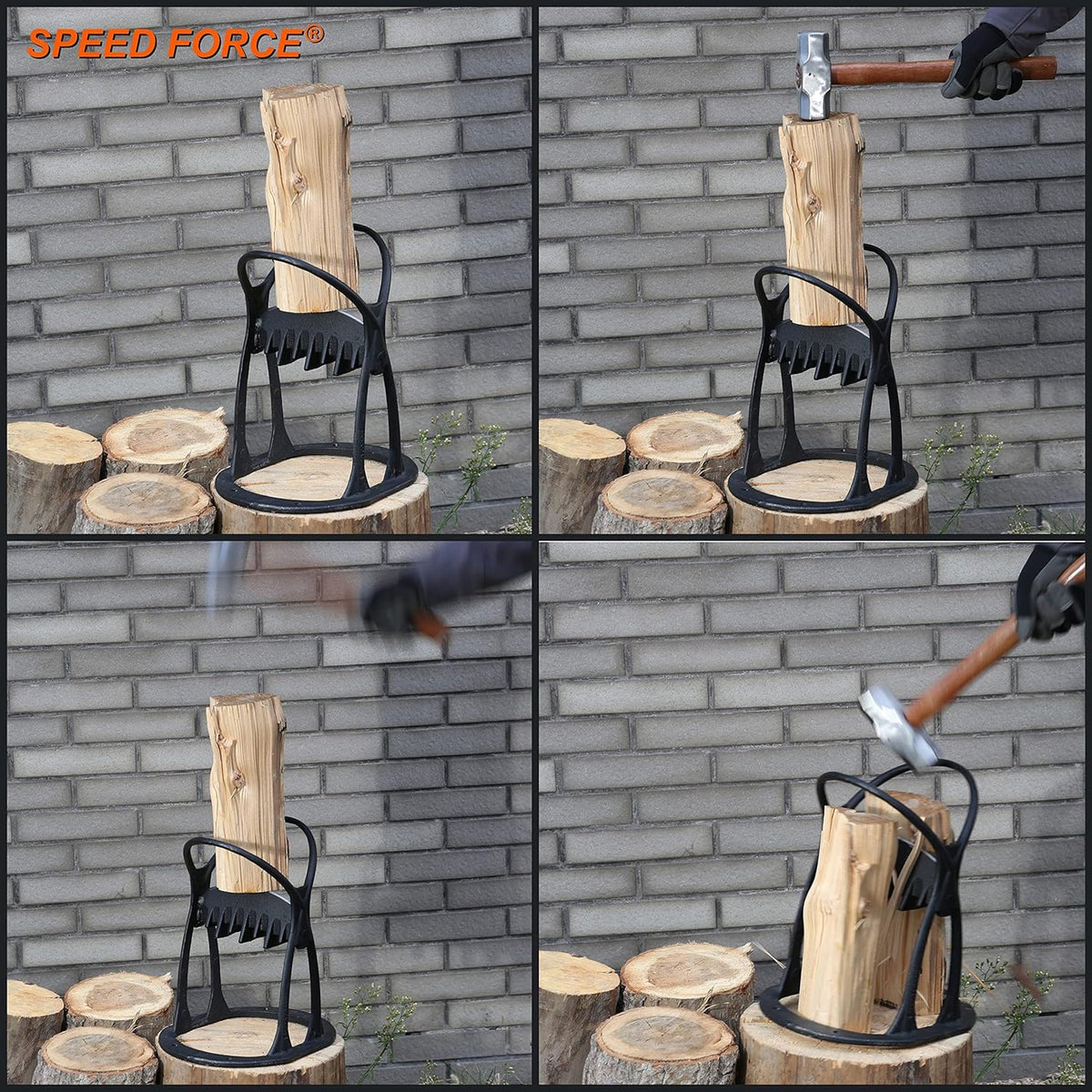 Cast Steel Log Splitter Pack of 2 C71178