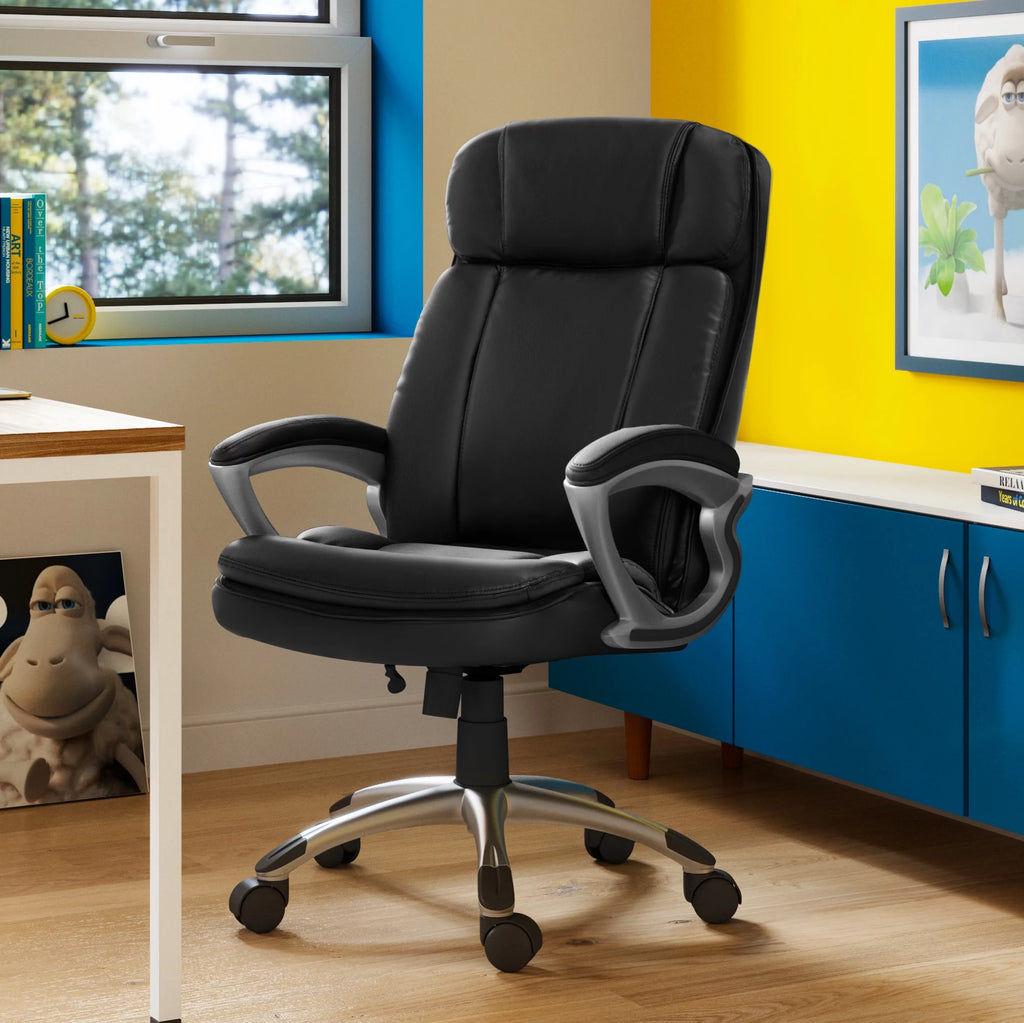 Black Faux Leather Executive Office Chair G2246