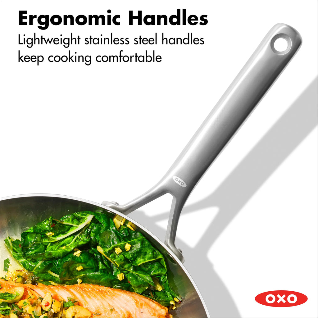 12" Tri-Ply Stainless Steel Frying Pan J9547