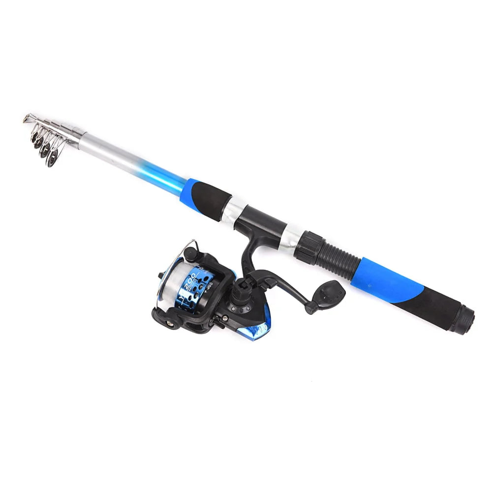 Fishing Rod Reel Combo Full Kit with 2PCS G373