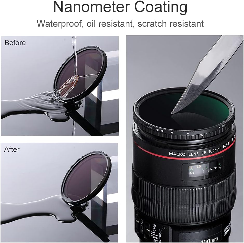 77mm Variable ND Filter ND8-ND128 3-7 Stop K6236