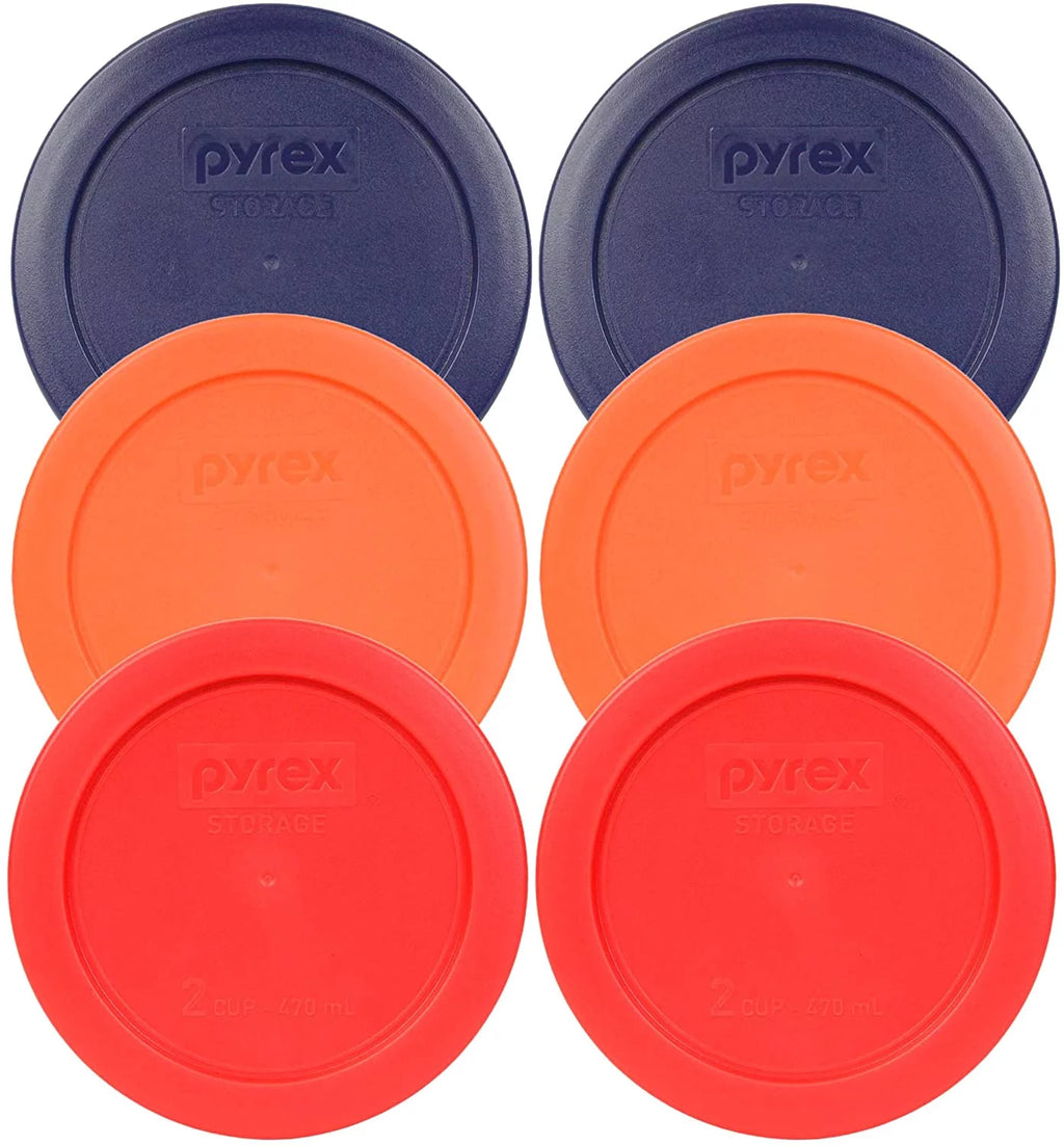 2 Cup Blue Orange Red Lid 6-Pack R831191