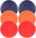 2 Cup Blue Orange Red Lid 6-Pack R831191