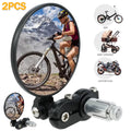 2Pcs Adjustable Foldable Bicycle Handlebar Rearview Mirrors L565753