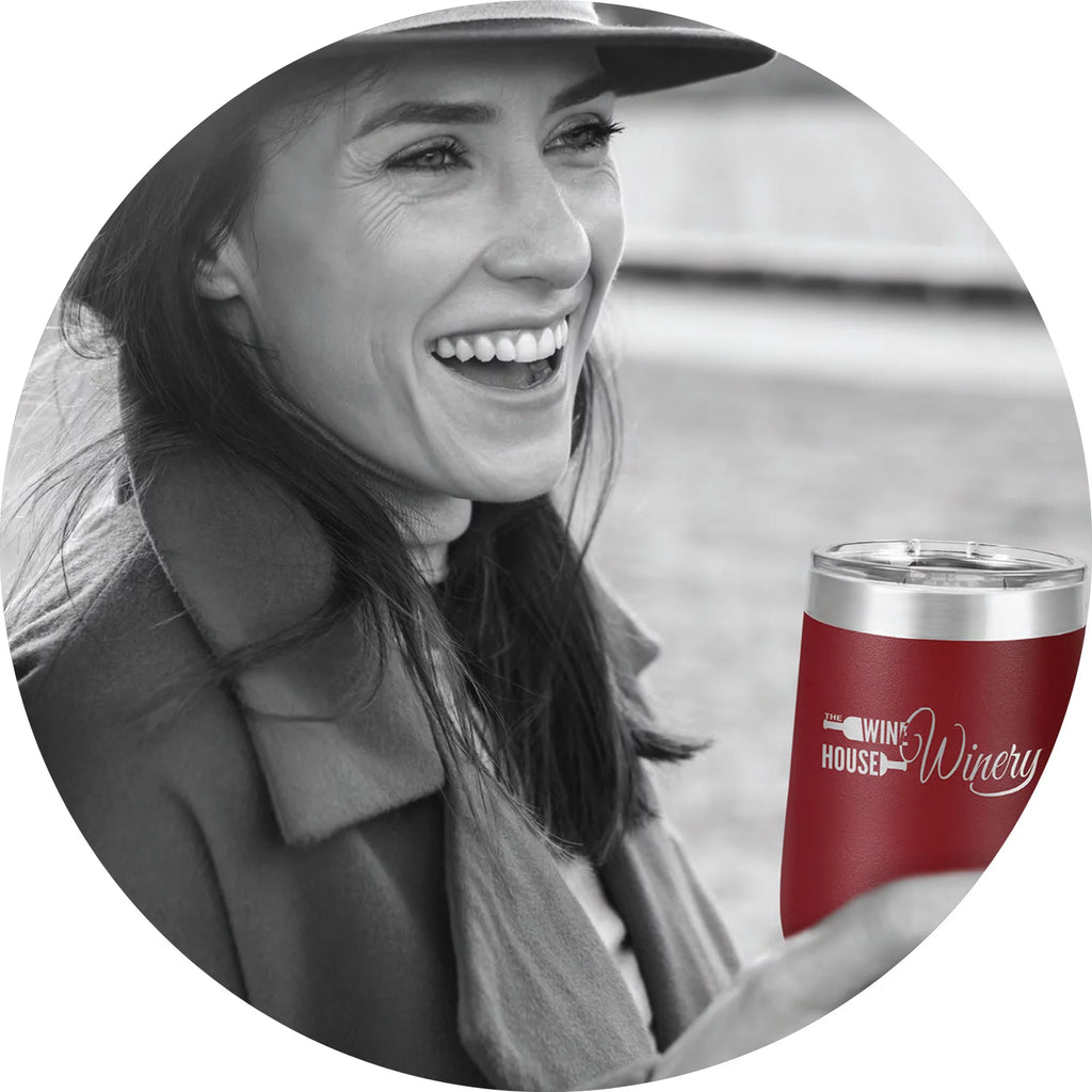 12 oz Stainless Steel Vacuum Insulated Wine Tumbler P178