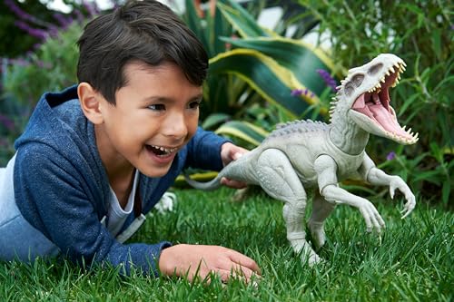 Camouflage 'n Battle Dinosaur Toy, Indominus Rex Figure with Lights, Sounds & Motion Z487669