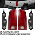 Replacement Rear Brake Tail Lights with Bulb Sockets & Connector Plates - Pair E640601