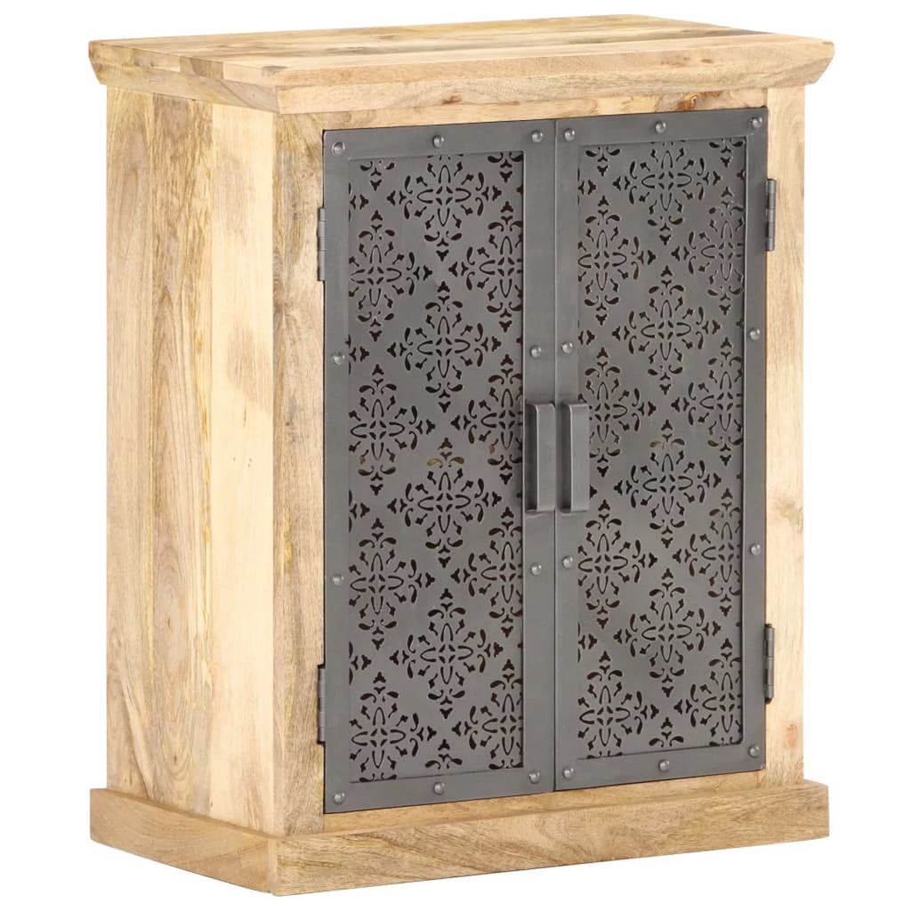 Solid Mango Wood Sideboard with Steel Doors I5000