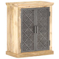 Solid Mango Wood Sideboard with Steel Doors I5000