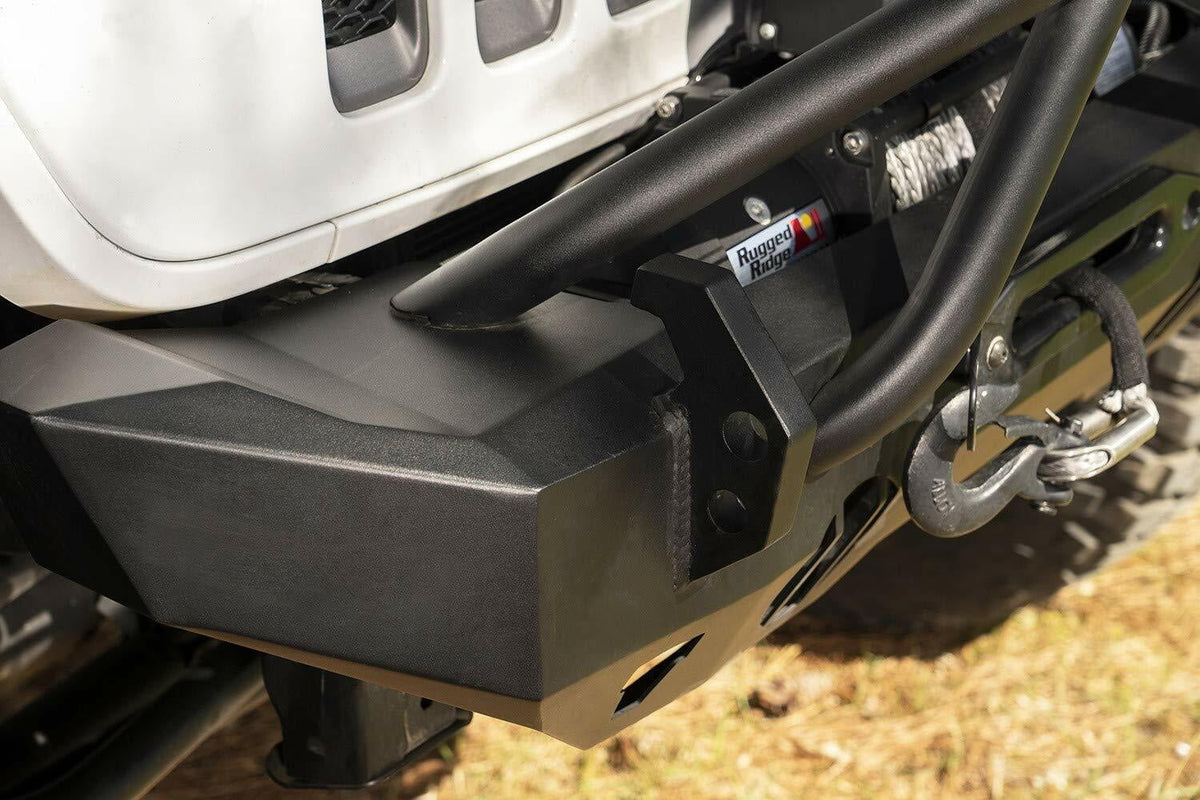 Textured Black Steel Stubby Front HD Bumper C68903