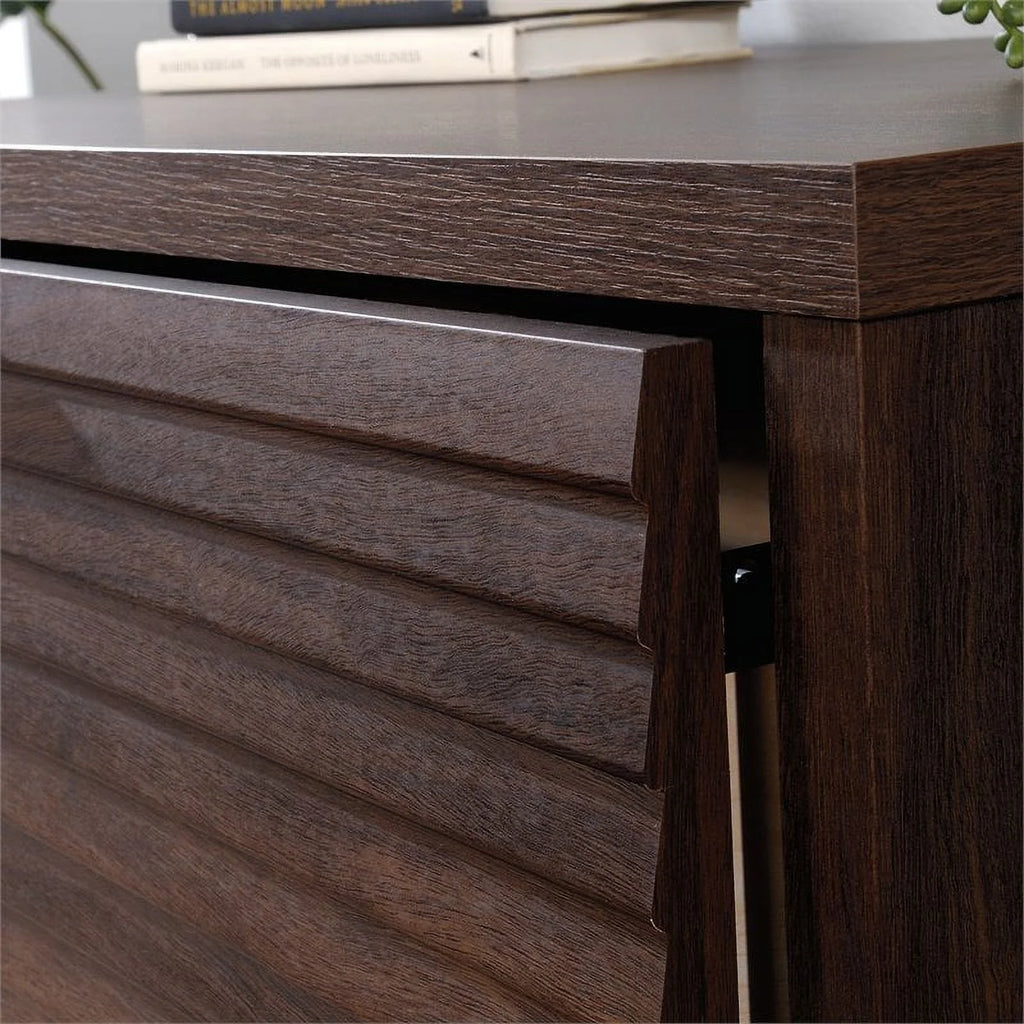 60" Credenza Desk & 2-Drawer Lateral File Cabinet A8105