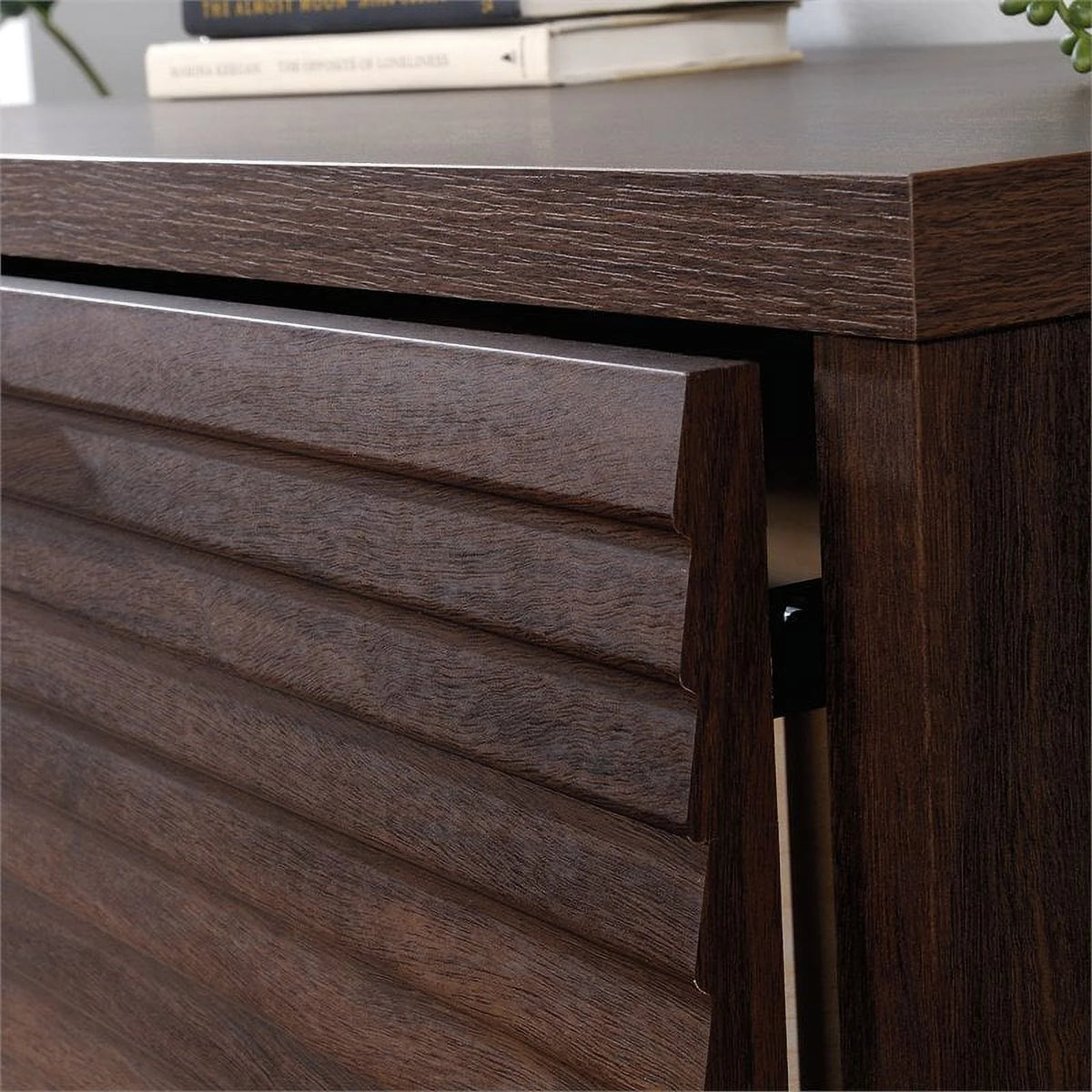 60" Credenza Desk & 2-Drawer Lateral File Cabinet A8105