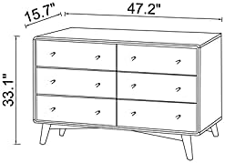 6-Drawer Solid Wood Dresser U656592