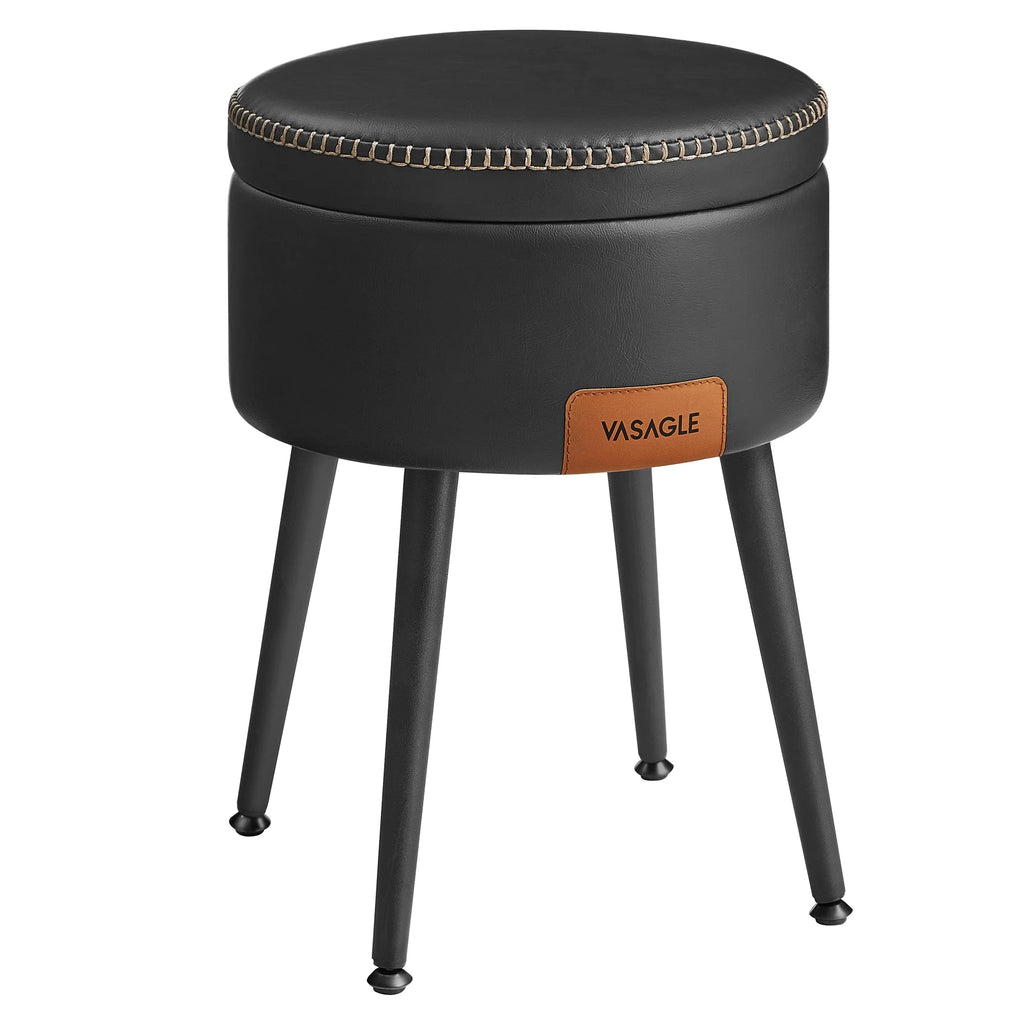 Synthetic Leather Storage Ottoman X763233