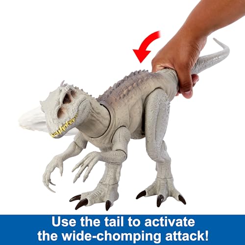 Camouflage 'n Battle Dinosaur Toy, Indominus Rex Figure with Lights, Sounds & Motion Z487669