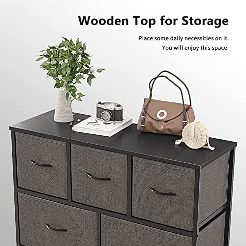 Brown 5 Drawer Dresser H84212