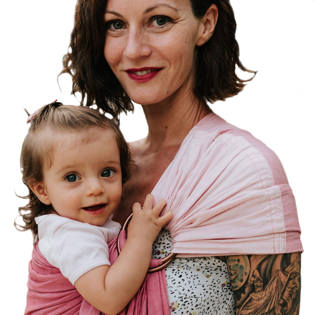 Bamboo and Linen Ring Sling Baby Carrier K1538