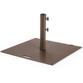 50LBS Patio Square Umbrella Base Stand with Wheels T603