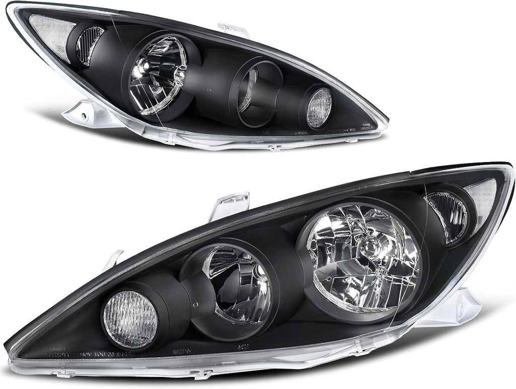 Chrome Housing Headlight Assembly with Amber Reflector Clear Lens U76236