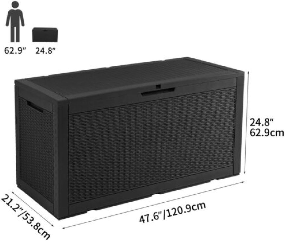 100 Gallon Waterproof Resin Deck Box R6270