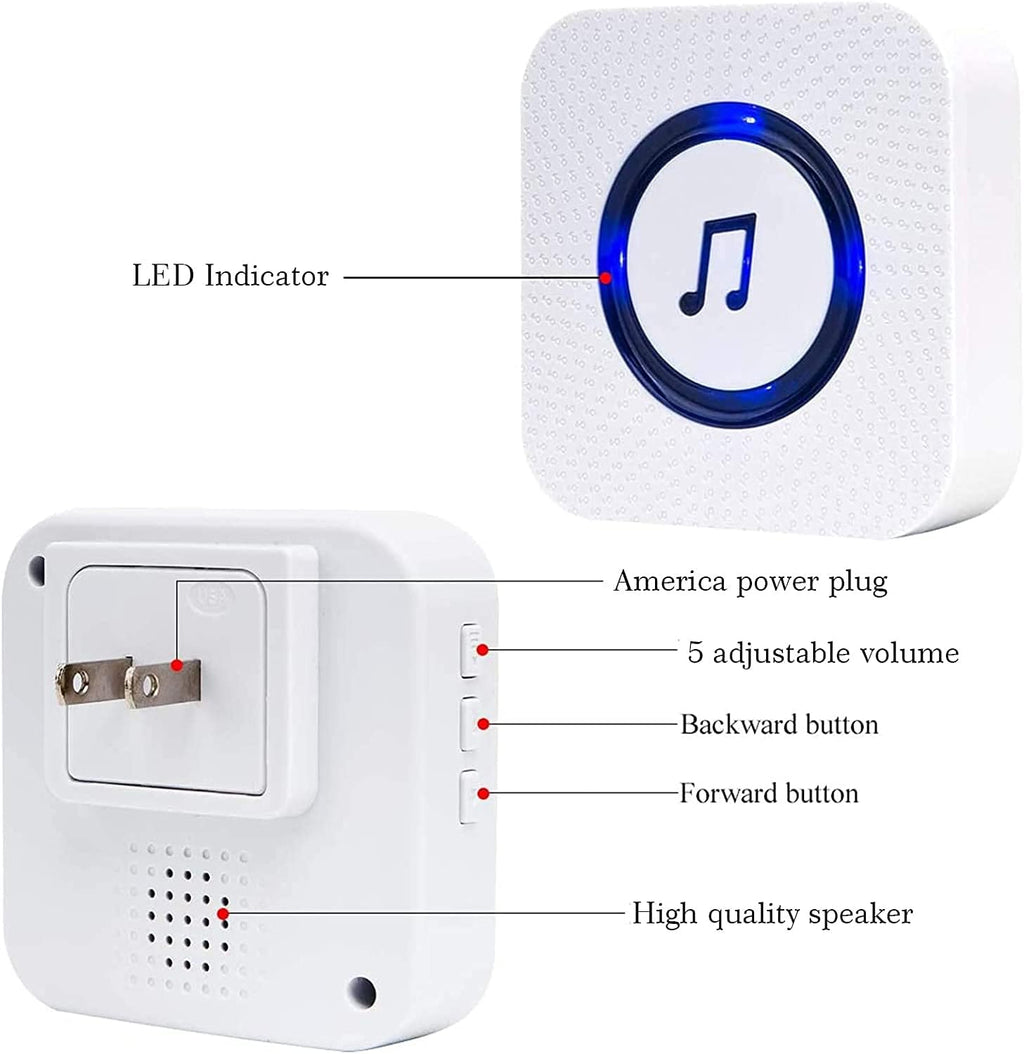 Wireless Door Open Chime with 3 Receiver 3 Magnetic Sensor S22481