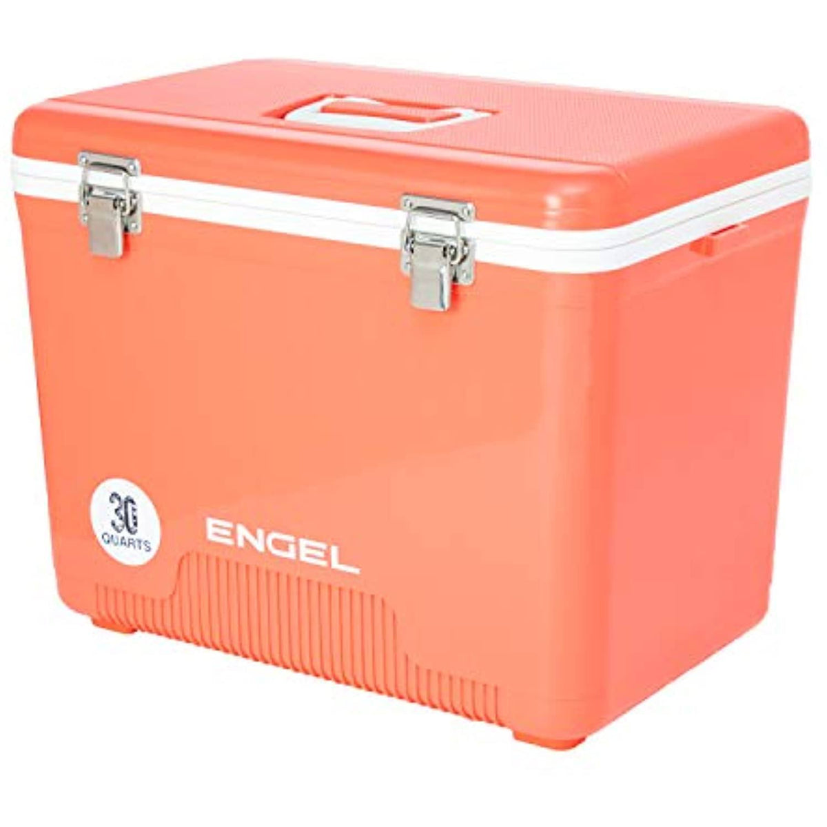30 Quart 48 Can Leak Proof Odor Resistant Insulated Cooler, Coral, Pink A80260