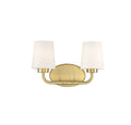 2 Light Warm Brass Bath Light J895688