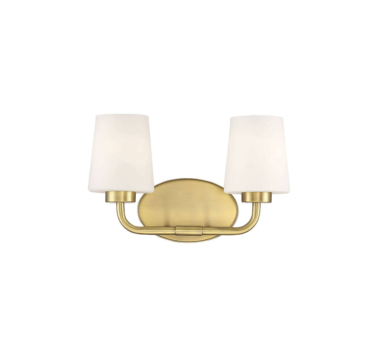 2 Light Warm Brass Bath Light J895688
