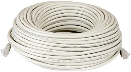 60FT Cat6 Ethernet Patch Cable UTP 550Mhz RJ45 Network Wire (4 Pack) I25859