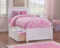 White Twin Bed with Matching Foot Board Y162378