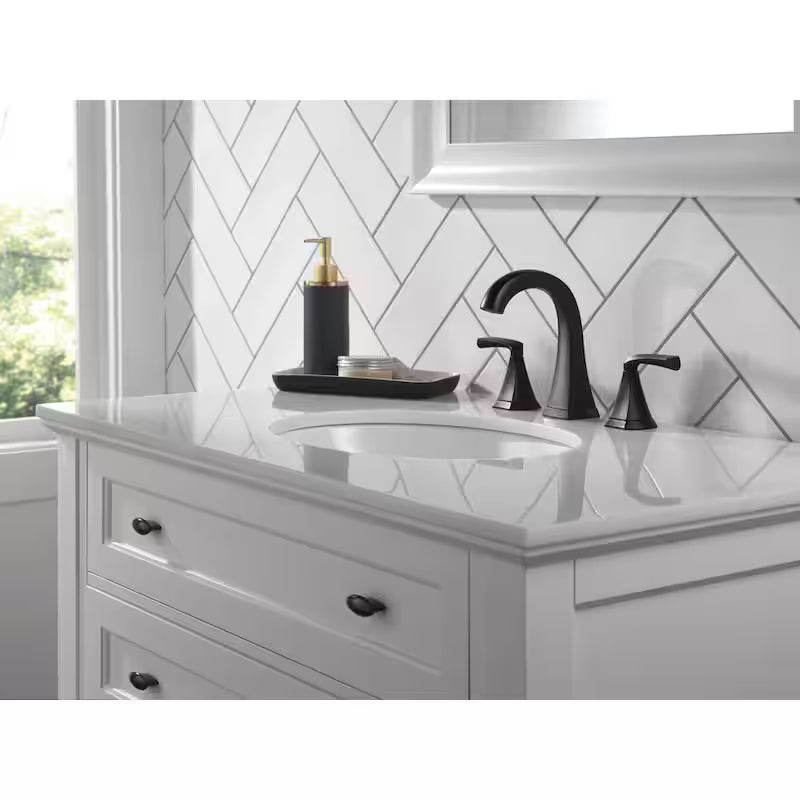 Matte Black 2-Handle Bathroom Faucet R13314