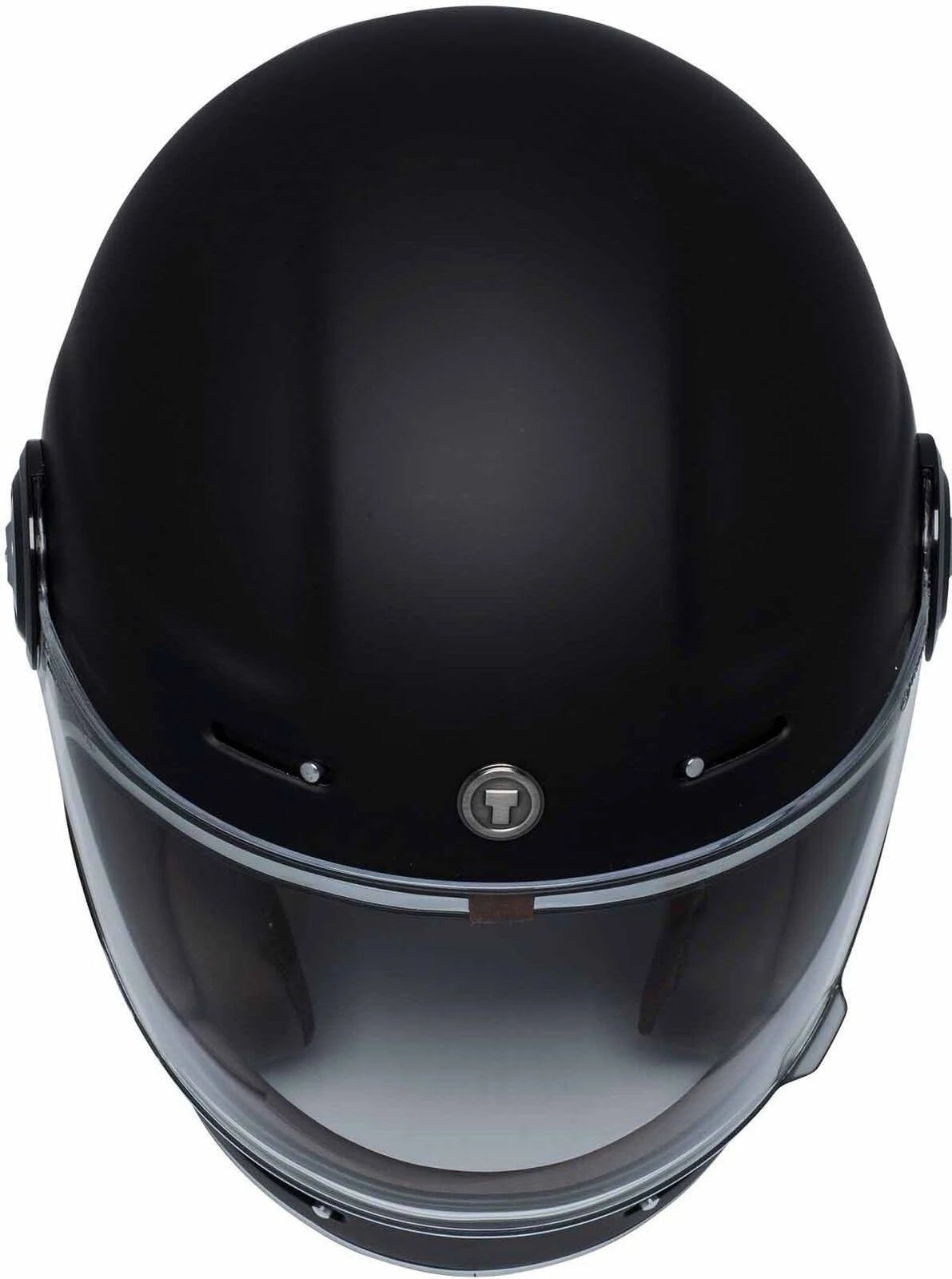 Matte Black Retro Full Face Helmet T98631